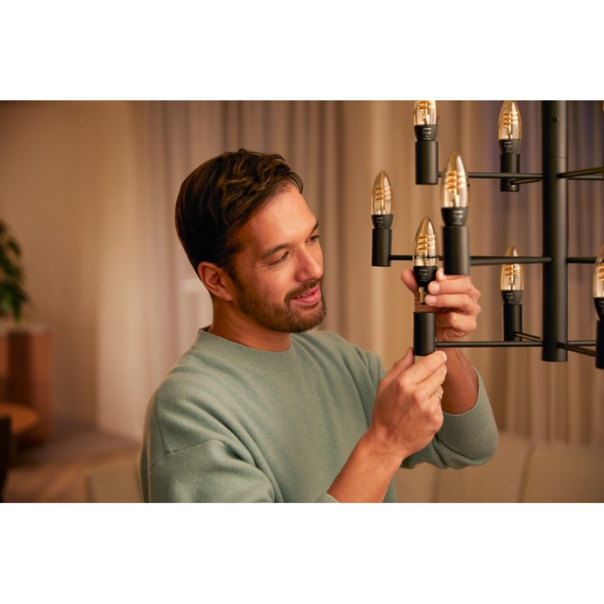 Dimmbare LED-Glühbirne Philips Hue WHITE AMBIANCE E14/4,6W/230V 2200-4500K