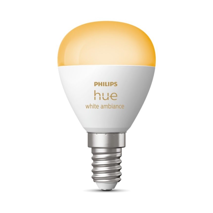 Dimmbare LED-Glühbirne Philips Hue WHITE AMBIANCE P45 E14/5,1W/230V 2200-6500K