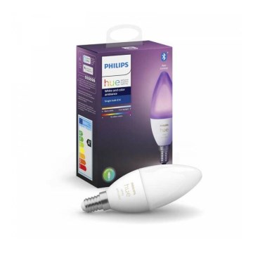 Dimmbare LED Glühbirne Philips Hue WHITE AND COLOR AMBIANCE B39 E14/5,3W/230V 2200K - 6500K