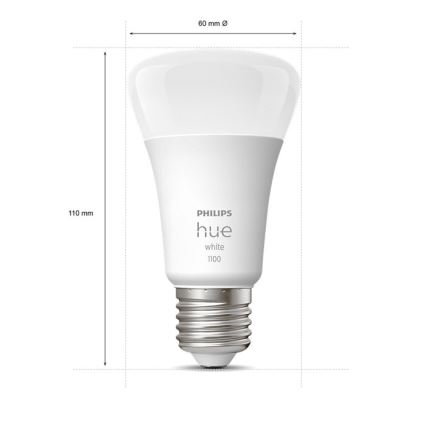 Dimmbare LED-Glühbirne Philips Hue WHITE E27/9,5W/230V 2700K