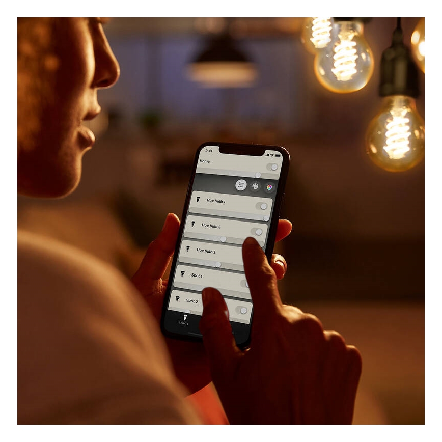 Dimmbare LED-Glühbirne Philips Hue WHITE FILAMENT G93 E27/7,2W/230V 2100K