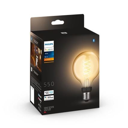 Dimmbare LED-Glühbirne Philips Hue WHITE FILAMENT G93 E27/7,2W/230V 2100K