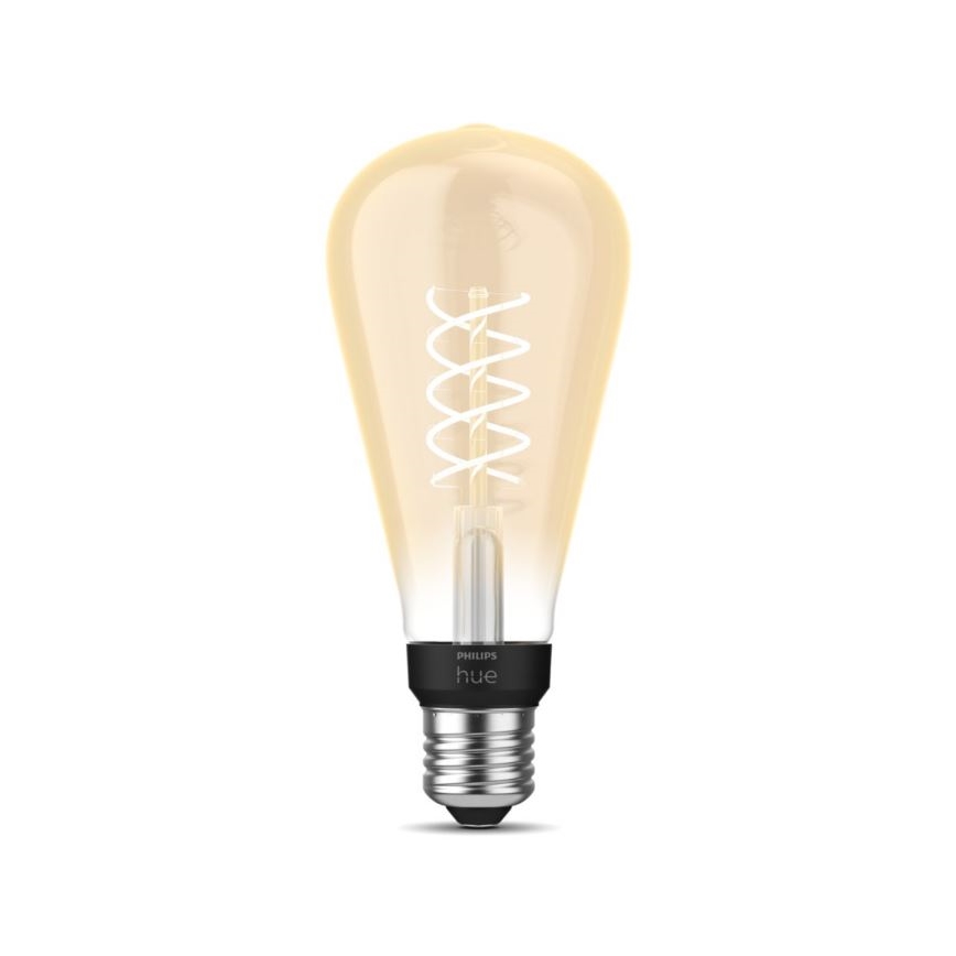 Dimmbare LED-Glühbirne Philips Hue WHITE FILAMENT ST72 E27/7W/230V 2100K