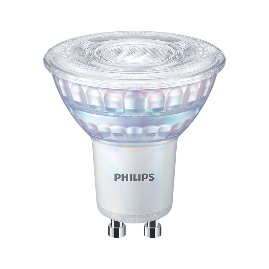 Dimmbare LED-Glühbirne Philips Warmer Schein GU10/6,2W/230V 2200-2700K CRI 90