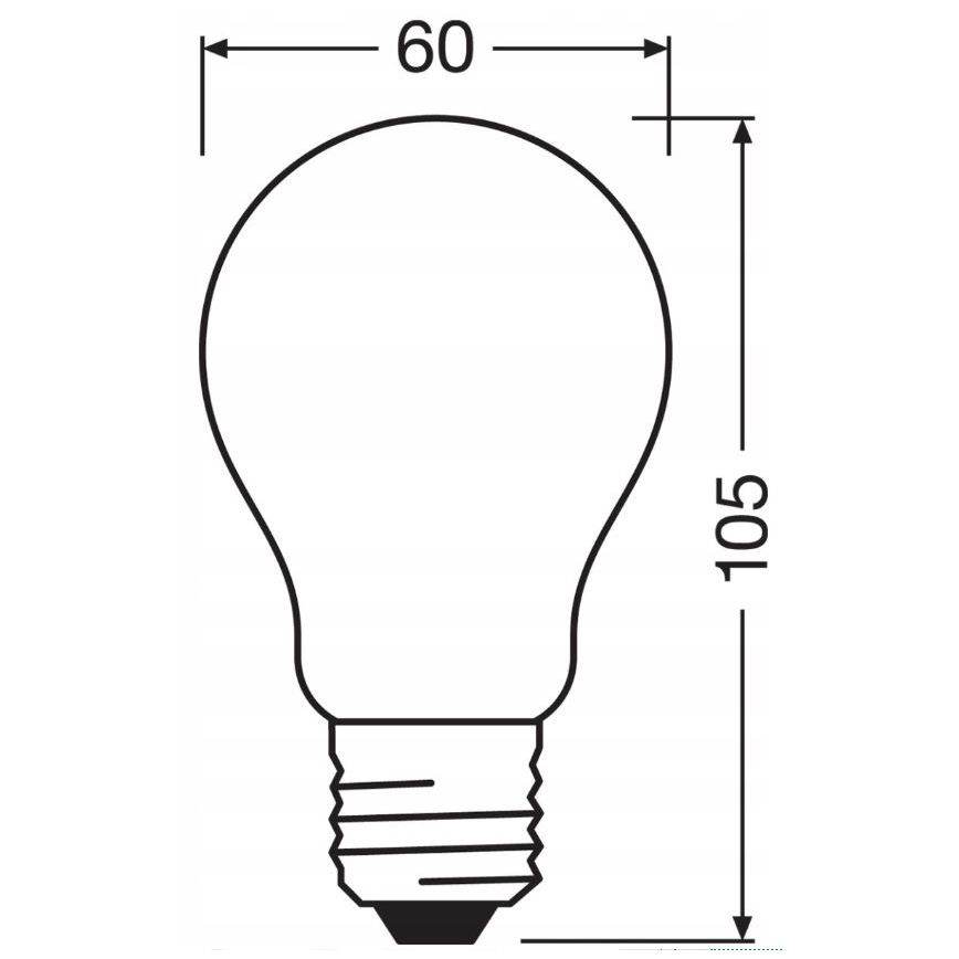 Dimmbare LED-Glühbirne RETROFIT A60 E27/11W/230V 4000K - Osram