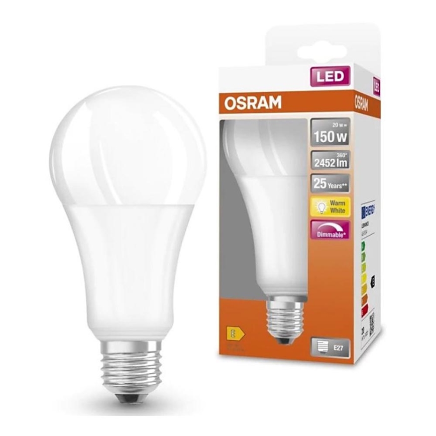 Dimmbare LED-Glühbirne SUPERSTAR E27/20W/230V 2700K - Osram