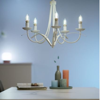 Dimmbare LED Glühbirne VINTAGE FILAMENT C35 E14/4,9W/230V 2000-5000K CRI 90 Wi-Fi - WiZ