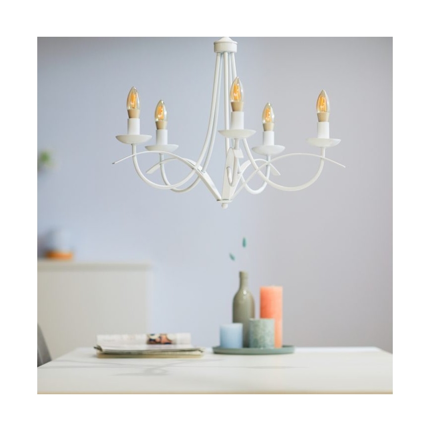 Dimmbare LED Glühbirne VINTAGE FILAMENT C35 E14/4,9W/230V 2000-5000K CRI 90 Wi-Fi - WiZ