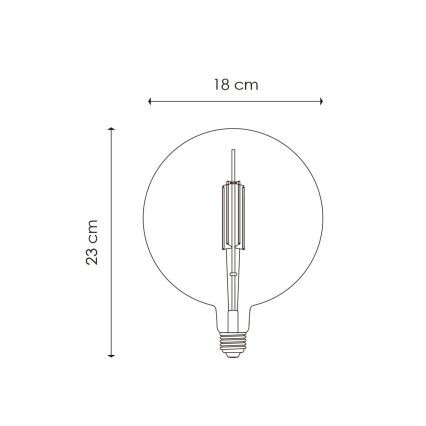 Dimmbare LED-Glühbirne VINTAGE EDISON G180 E27/4W/230V 2700K