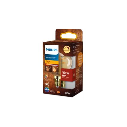 Dimmbare LED-Glühbirne VINTAGE Philips P45 E14/3,1W/230V 2200K