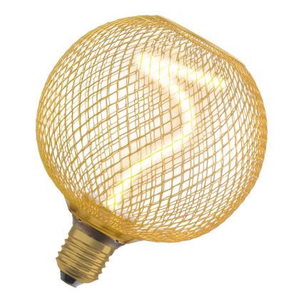 Dimmbare LED-Glühlampe DECOR FILAMENT G125 E27/3,5W/230V 1800K golden - Osram