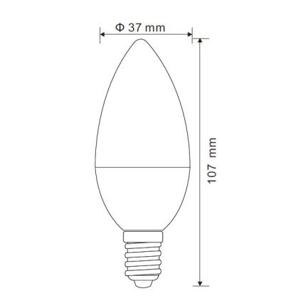 Dimmbare LED-Glühlampe E14/5W/230V 4000K - Globo