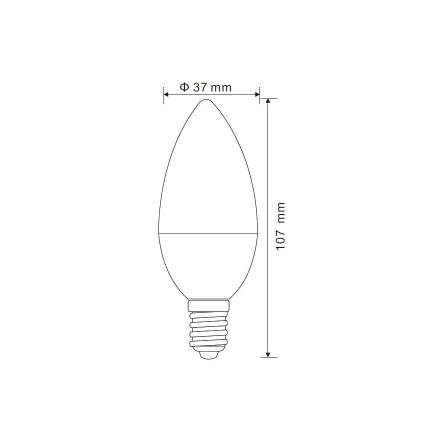 Dimmbare LED-Glühlampe E14/5W/230V 4000K - Globo