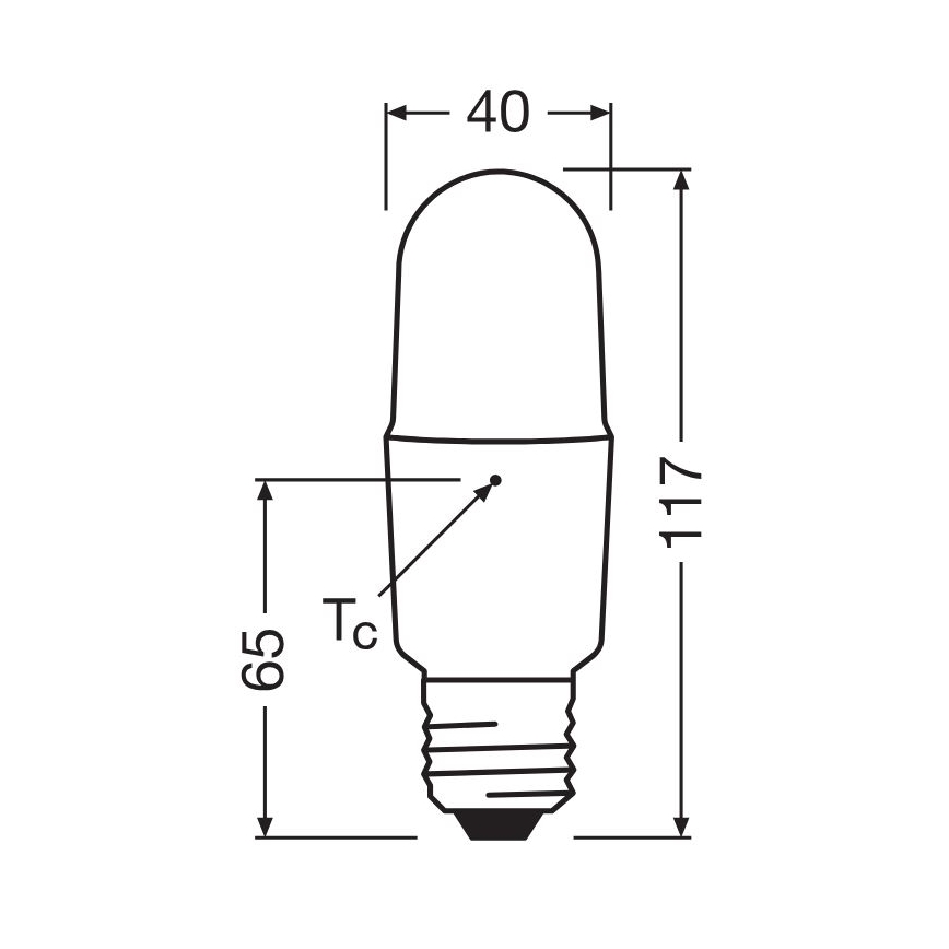 Dimmbare LED-Glühlampe E27/11W/230V 2700K CRI 90 - Osram