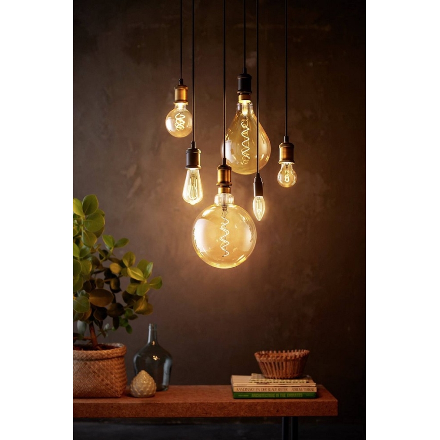 Dimmbare LED-Glühlampe VINTAGE Philips G200 E27/7W/230V 2000K