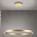 dimmbare LED-Hängeleuchte an Kabel KOLK LED/80W/230V 2700/3000/4000K Ø 80 cm goldfarben