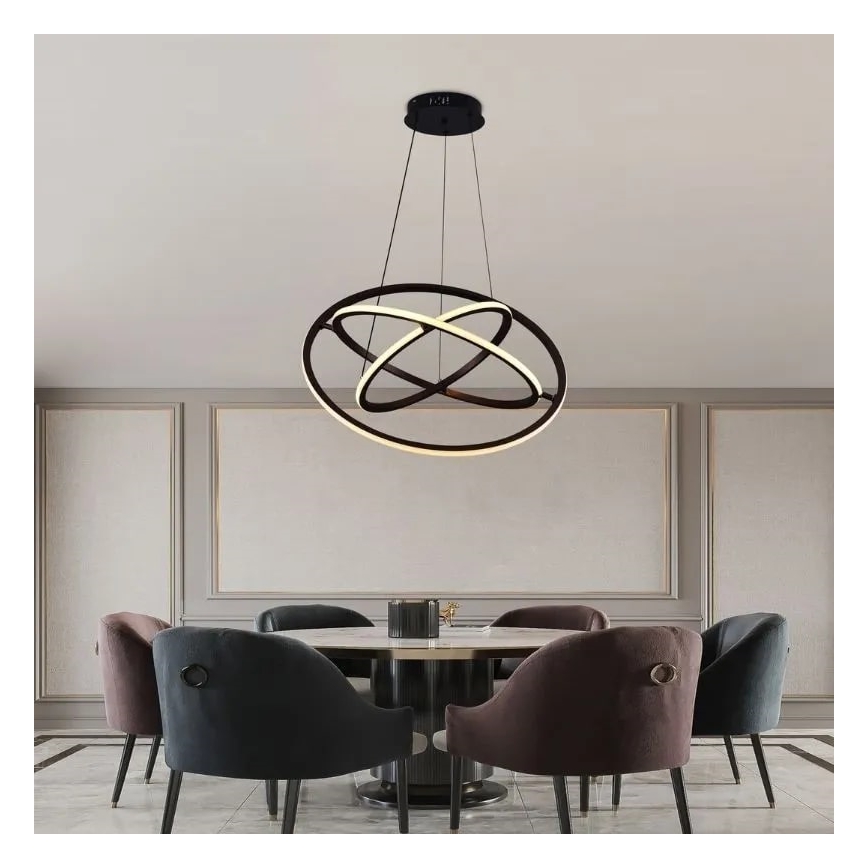 Dimmbare LED-Hängeleuchte an Schnur LED/105W/230V 3000-6500K + Fernbedienung