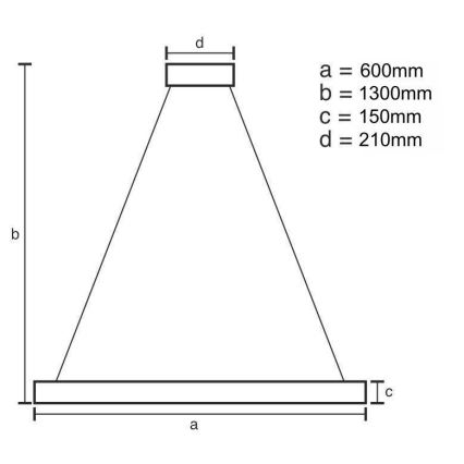 Dimmbarer LED-Kristallkronleuchter an Schnur LED/40W/230V 3000-6500K golden + Fernbedienung