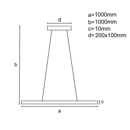 Dimmbare LED-Hängeleuchte an Schnur LED/40W/230V 3000-6500K schwarz + Fernbedienung