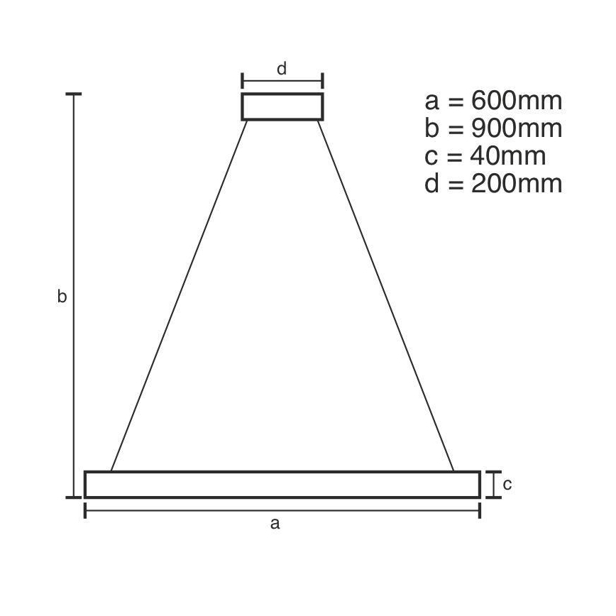Dimmbare LED-Hängeleuchte an Schnur LED/42W/230V 3000-6500K + Fernbedienung