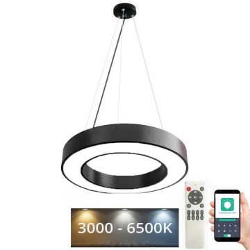 Dimmbare LED-Hängeleuchte an Schnur LED/45W/230V 3000-6500K schwarz + Fernbedienung