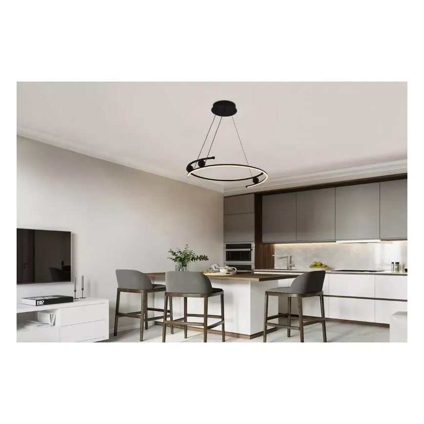 Dimmbare LED-Hängeleuchte an Schnur LED/50W/230V 3000-6500K + Fernbedienung