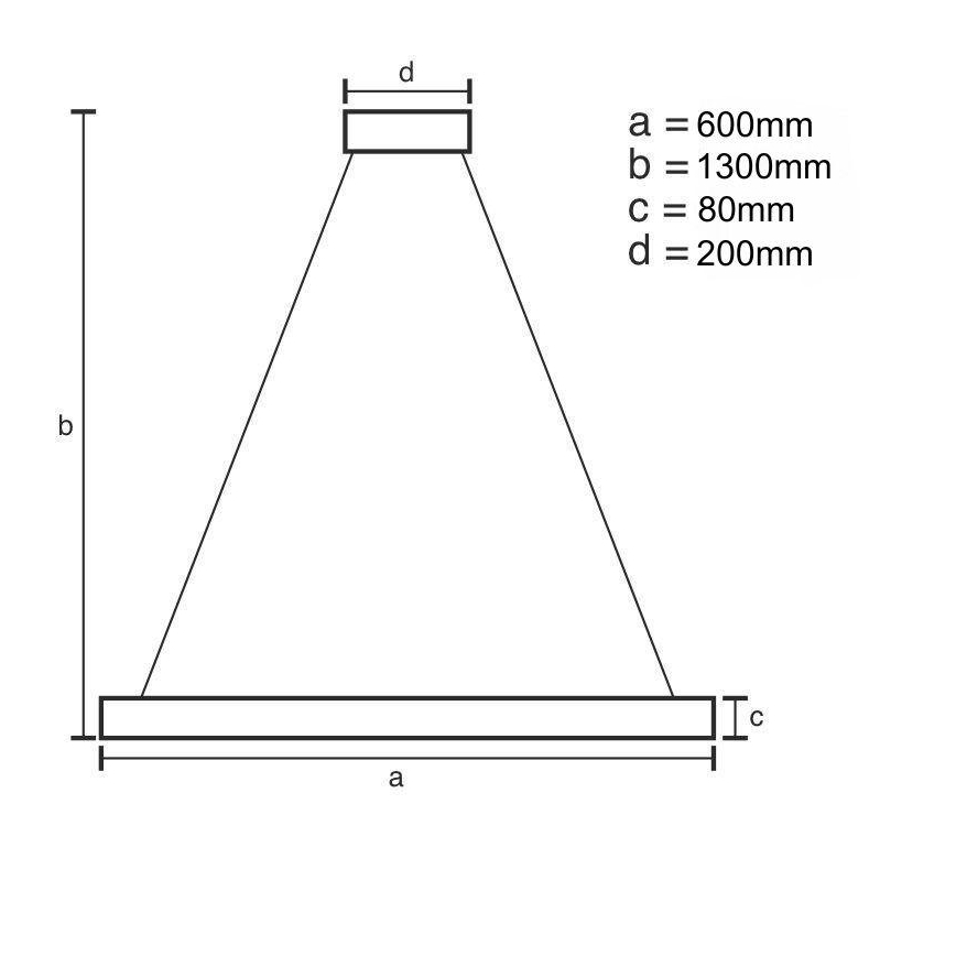 Dimmbare LED-Hängeleuchte an Schnur LED/50W/230V 3000-6500K + Fernbedienung
