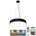 Dimmbare LED-Hängeleuchte an Schnur LED/50W/230V 3000-6500K schwarz + Fernbedienung