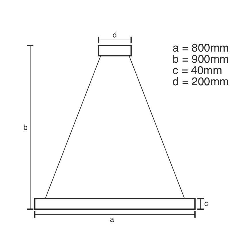 Dimmbare LED-Hängeleuchte an Schnur LED/55W/230V 3000-6500K + Fernbedienung