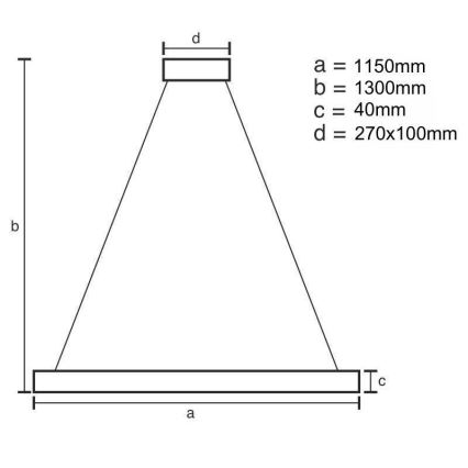 Dimmbare LED-Hängeleuchte an Schnur LED/65W/230V 3000-6500K + Fernbedienung