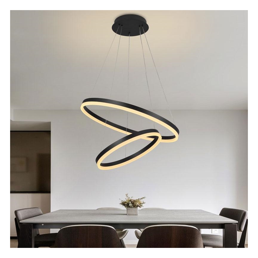 Dimmbare LED-Hängeleuchte an Schnur LED/70W/230V 3000-6500K + Fernbedienung