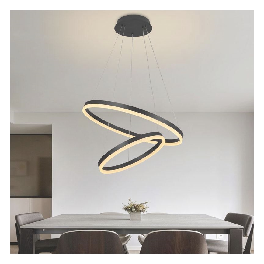 Dimmbare LED-Hängeleuchte an Schnur LED/70W/230V 3000-6500K + Fernbedienung