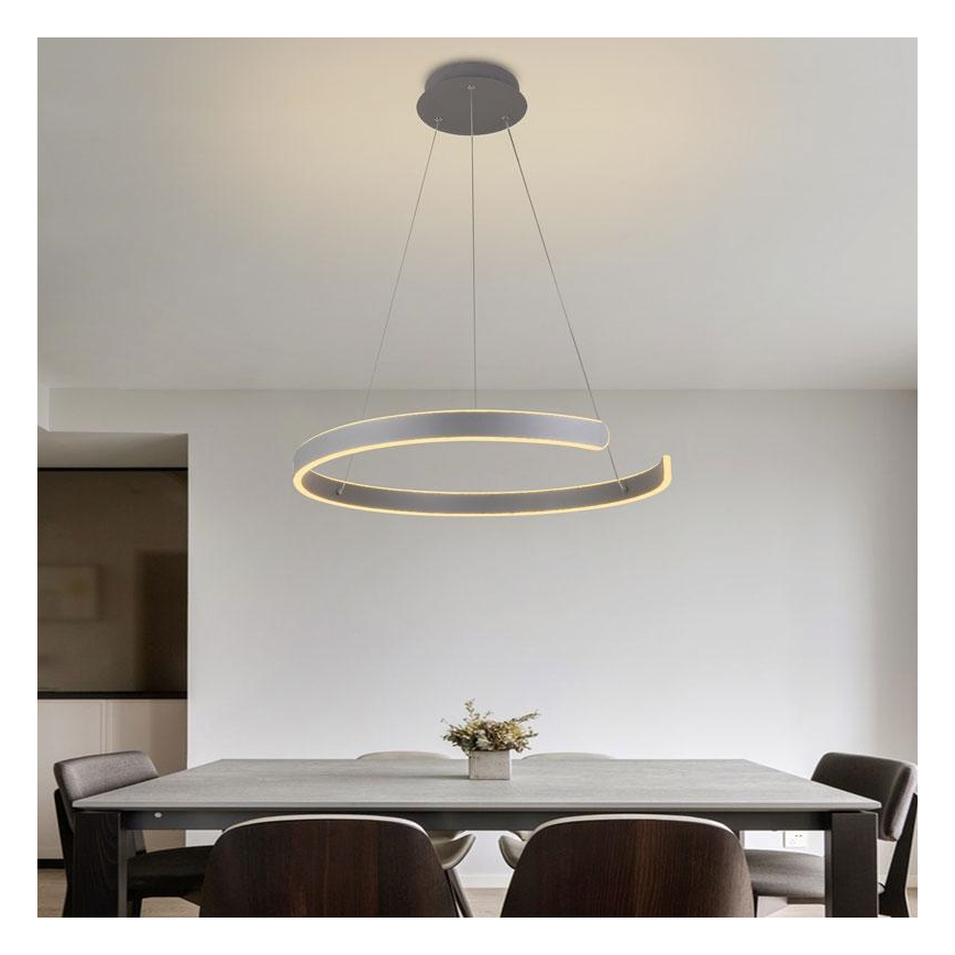 Dimmbare LED-Hängeleuchte an Schnur LED/70W/230V 3000-6500K + Fernbedienung