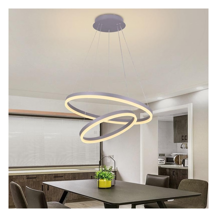 Dimmbare LED-Hängeleuchte an Schnur LED/70W/230V 3000-6500K + Fernbedienung
