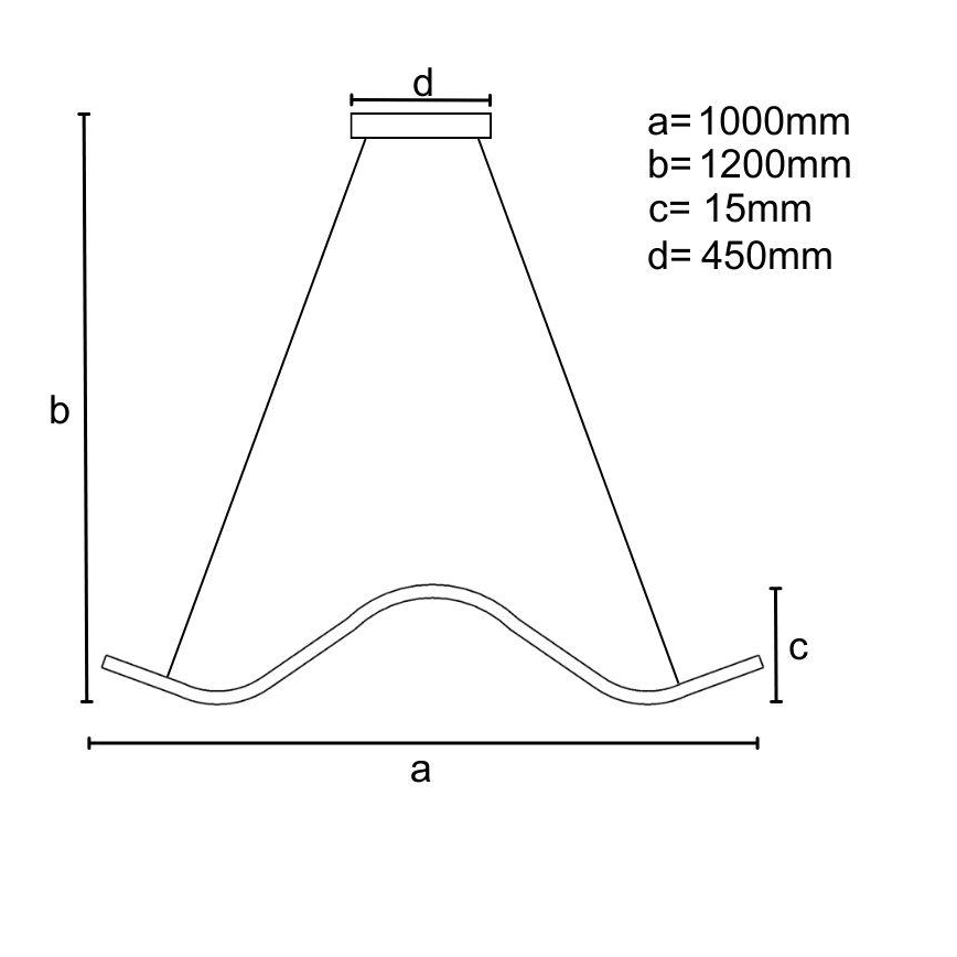 Dimmbare LED-Hängeleuchte an Schnur LED/70W/230V 3000-6500K + Fernbedienung