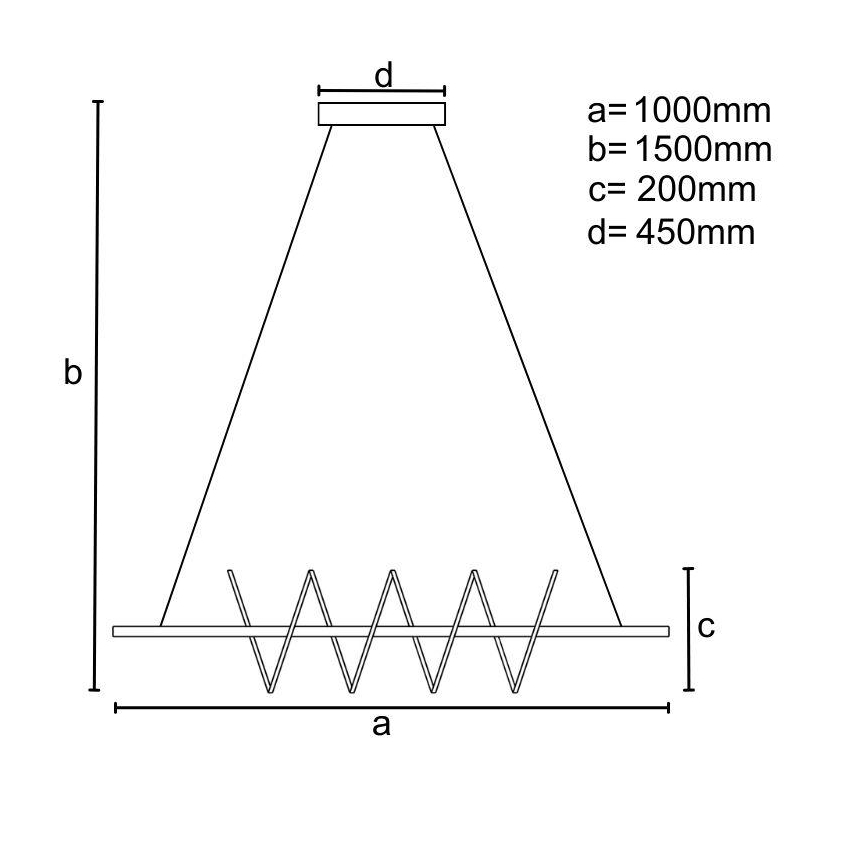 Dimmbare LED-Hängeleuchte an Schnur LED/70W/230V 3000-6500K + Fernbedienung