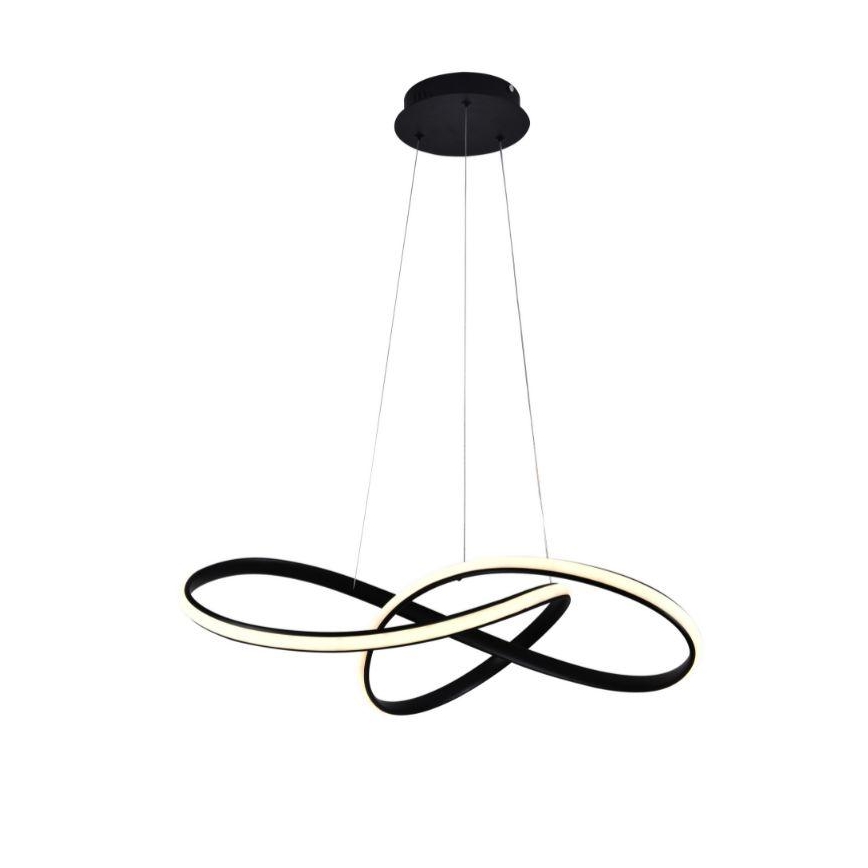 Dimmbare LED-Hängeleuchte an Schnur LED/70W/230V 3000-6500K schwarz + Fernbedienung