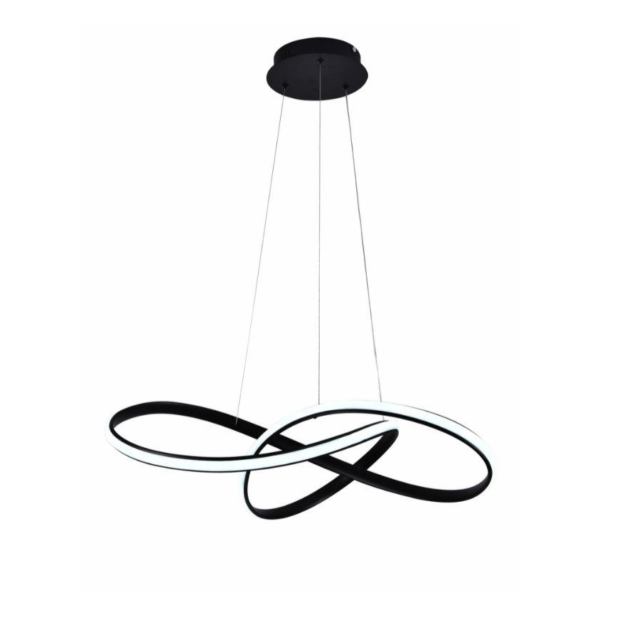 Dimmbare LED-Hängeleuchte an Schnur LED/70W/230V 3000-6500K schwarz + Fernbedienung