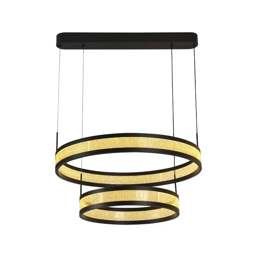 Dimmbare LED-Hängeleuchte an Schnur LED/70W/230V 3000-6500K schwarz + Fernbedienung