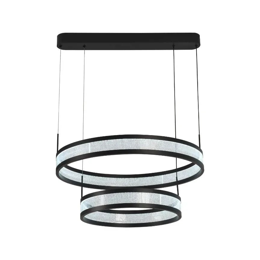 Dimmbare LED-Hängeleuchte an Schnur LED/70W/230V 3000-6500K schwarz + Fernbedienung