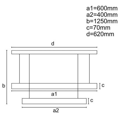 Dimmbare LED-Hängeleuchte an Schnur LED/70W/230V 3000-6500K schwarz + Fernbedienung