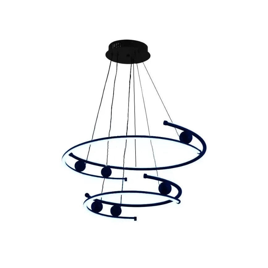 Dimmbare LED-Hängeleuchte an Schnur LED/80W/230V 3000-6500K + Fernbedienung