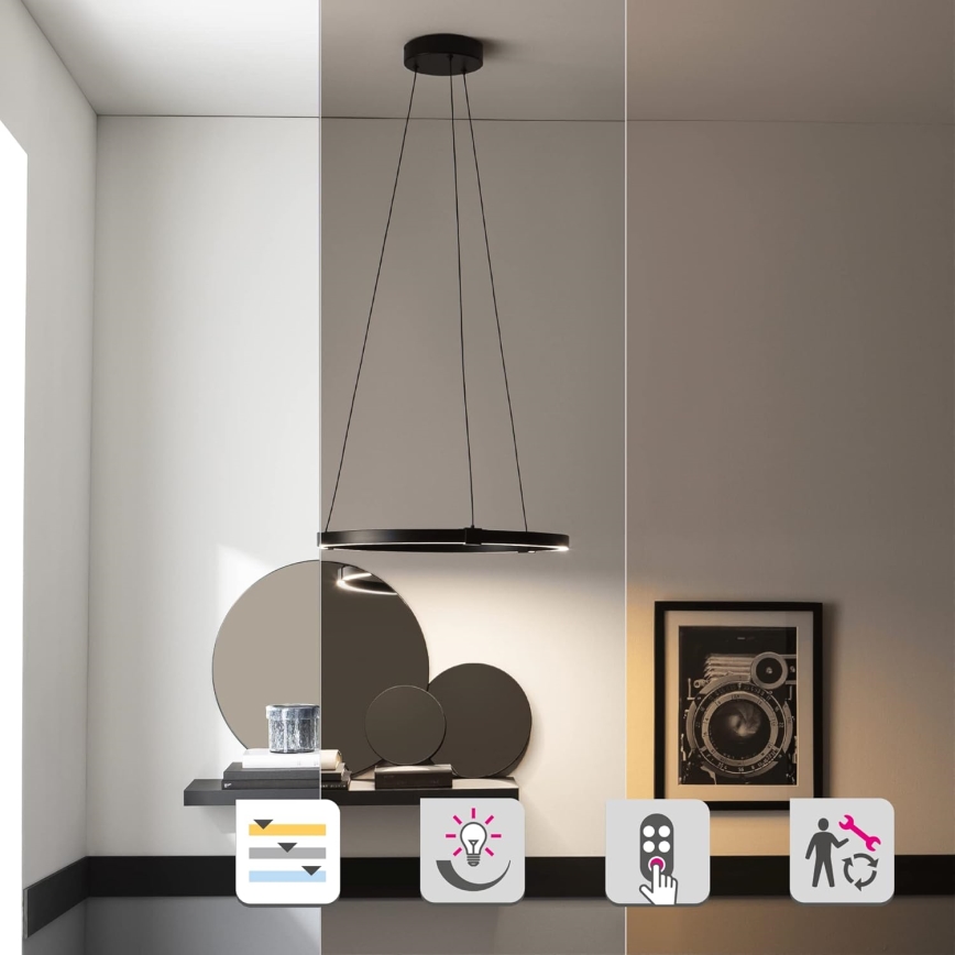 Dimmbare LED-Hängeleuchte CASSINI LED/33W/230V 2700-6500K + Fernbedienung