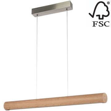 Dimmbare LED-Hängeleuchte CONOR LED/34,5W/230V Eiche – FSC-zertifiziert