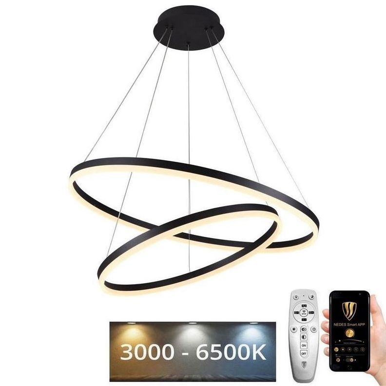 Dimmbare LED-Hängeleuchte LED/100W/230V 3000-6500K d 80 cm + Fernbedienung