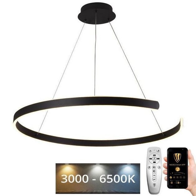 Dimmbare LED-Hängeleuchte LED/100W/230V 3000-6500K d 80 cm + Fernbedienung