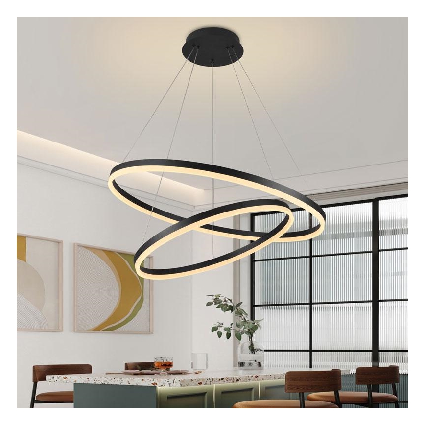 Dimmbare LED-Hängeleuchte LED/100W/230V 3000-6500K d 80 cm + Fernbedienung