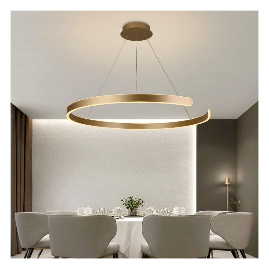 Dimmbare LED-Hängeleuchte LED/100W/230V 3000-6500K d 80 cm + Fernbedienung