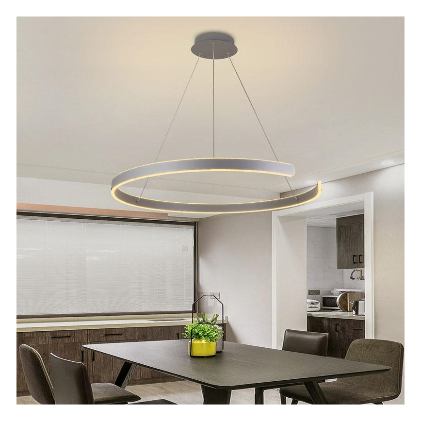 Dimmbare LED-Hängeleuchte LED/100W/230V 3000-6500K d 80 cm + Fernbedienung