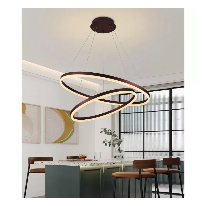 Dimmbare LED-Hängeleuchte LED/100W/230V 3000-6500K d 80 cm + Fernbedienung